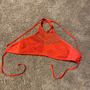 Orange crochet bikini top. Target brand